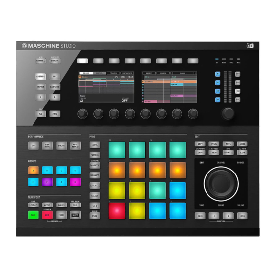 Native Instruments MASCHINE STUDIO Manuel D'utilisation