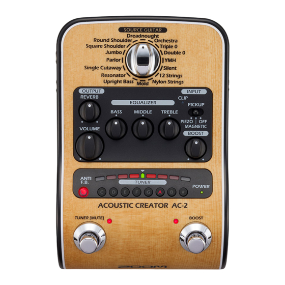 Zoom AC-2 Mode D'emploi