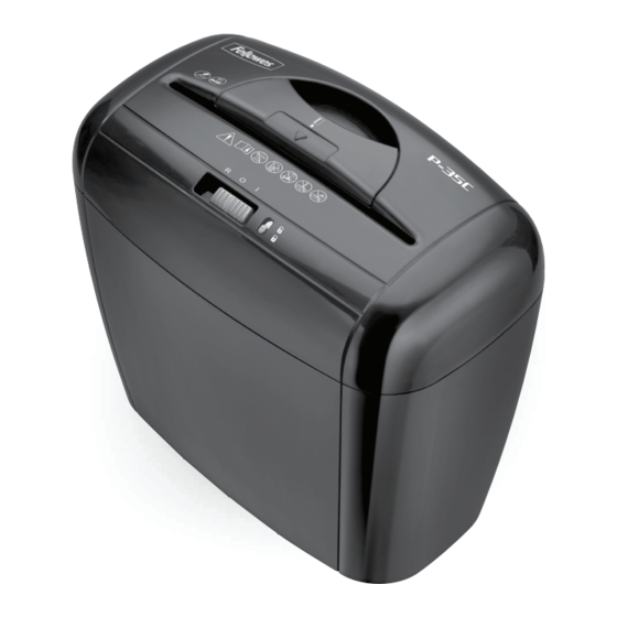 Fellowes POWERSHRED P-35C Mode D'emploi