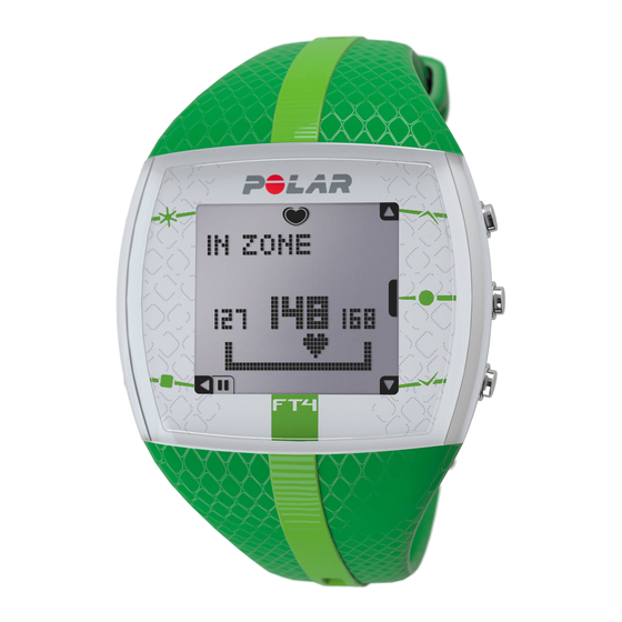 Polar FT4 Démarrage Rapide