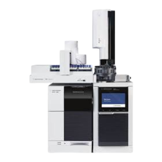 Agilent Technologies CPG 9000 Intuvo Mode D'emploi