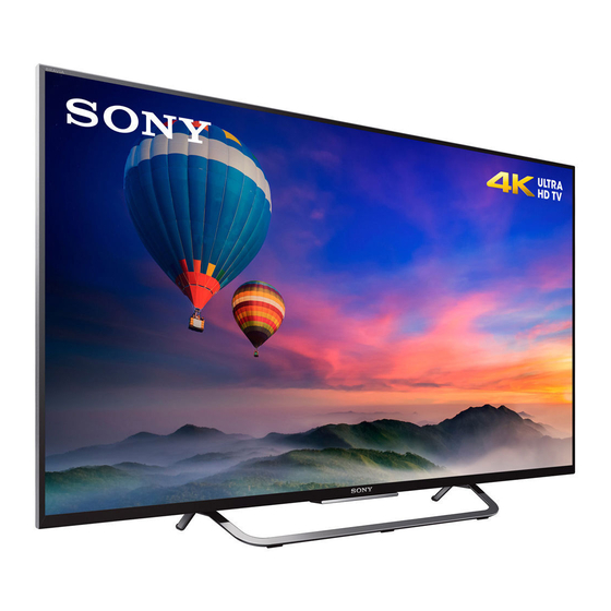 Sony BRAVIA Série Manuel De Référence