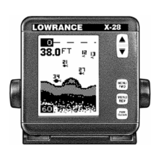 Lowrance X-28 Directives D'installation