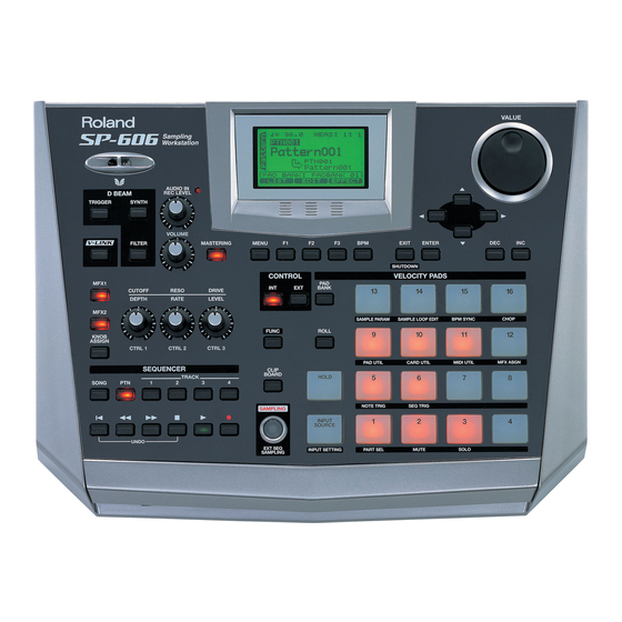 Roland SP-606 Mode D'emploi