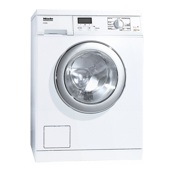 Miele professional PW 5060 Notice D'utilisation Et D'installation