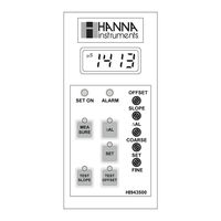 Hanna Instruments HI 943500 B Manuel D'utilisation