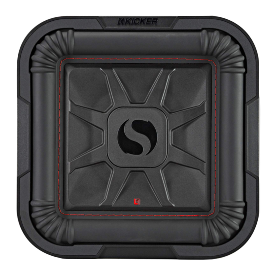 Kicker L7T Série Manuel D'utilisation
