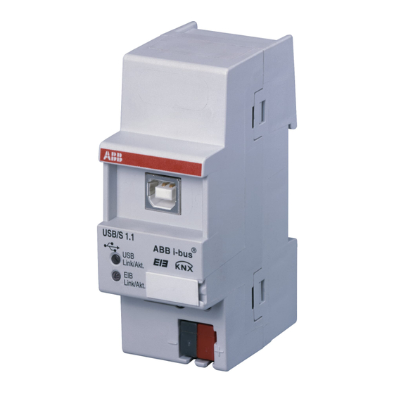 ABB i-bus KNX USB/S 1.1 Manuel Du Produit