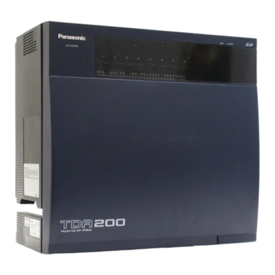 Panasonic KX-TDA30 Manuel Utilisateur