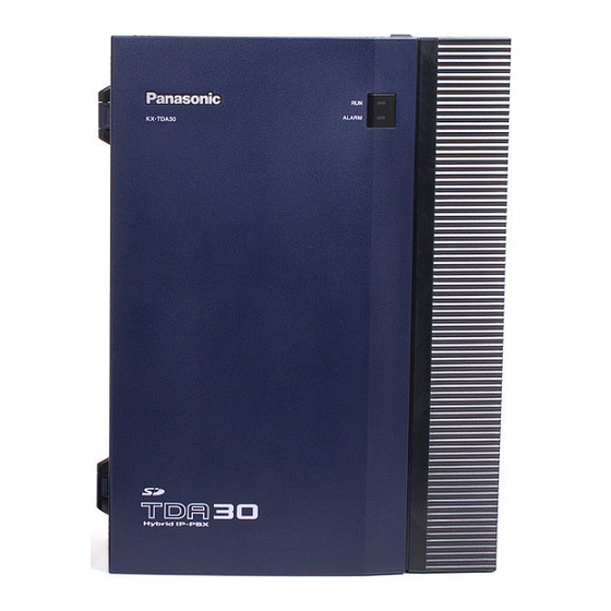 Panasonic KX-TDA30 Manuel Installateur