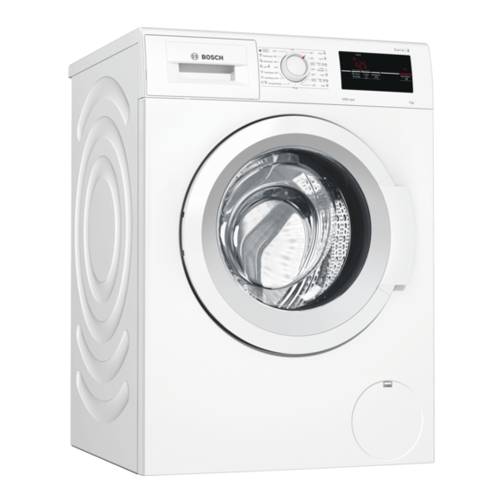 Bosch WAJ20170MA Notice D'utilisation Et D'installation