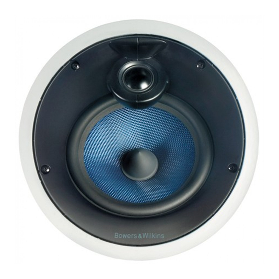 Bowers & Wilkins CCM816 Manuel D'utilisation