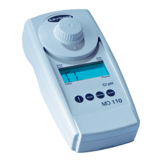 Lovibond Tintometer MD 110 Mode D'emploi