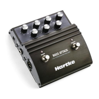 Hartke BASS ATTACK PEDAL Manuels