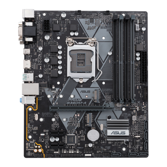 Asus Prime B360M-A Guide De Démarrage Rapide