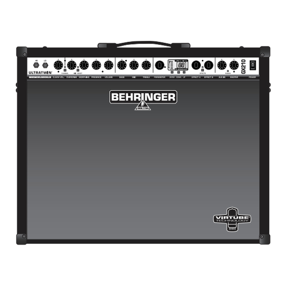 Behringer Ultratwin GX210 Notice D'utilisation