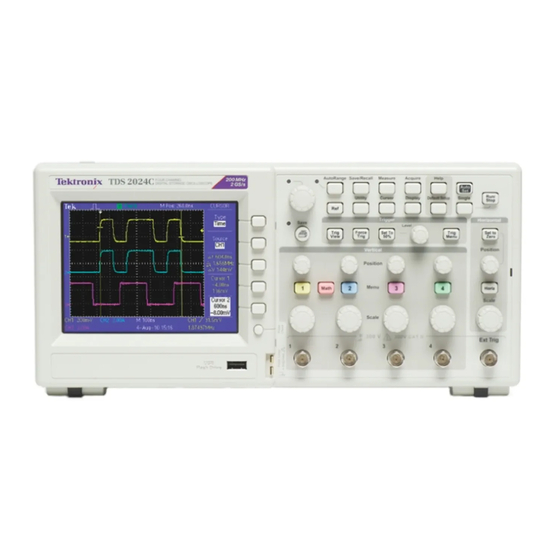 Tektronix TDS2000C Serie Manuel De L'utilisateur