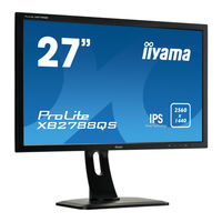 Iiyama ProLite X2788QS Mode D'emploi