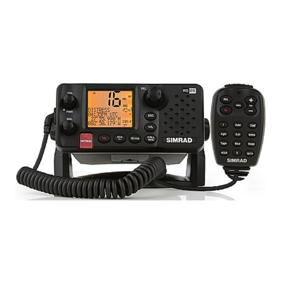 Simrad RS25U Manuel