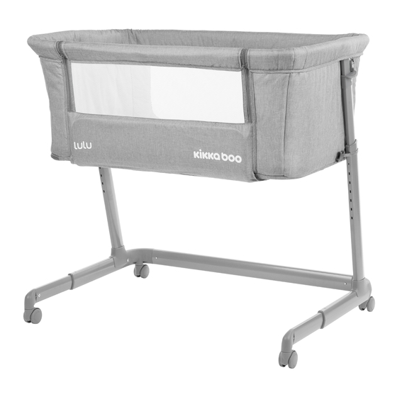 KIKKA BOO LULU bed-side crib Mode D'emploi