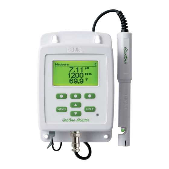 Hanna Instruments GroLine HI981420 Manuel D'utilisation