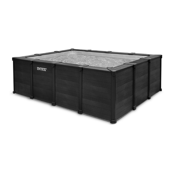 Intex Graphite Gray Panel Pool Set Manuel D'utilisation