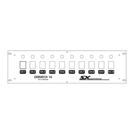 SX Lighting DISPATCH 10 Manuel D'utilisation