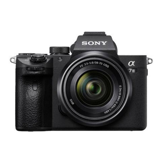 Sony A7 MARK III +FE28-70 MM Guide D'aide