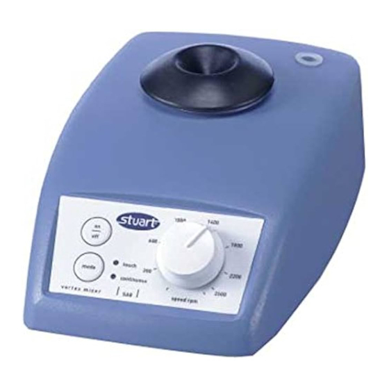 Bibby Scientific Stuart Vortex Mixer SA7 Manuel D'utilisation