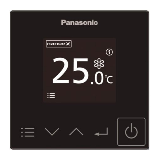 Panasonic PACi NX CZ-RTC6 Guide Technique