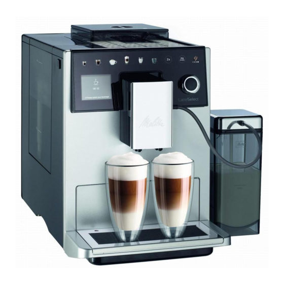 Melitta LatteSelect Mode D'emploi