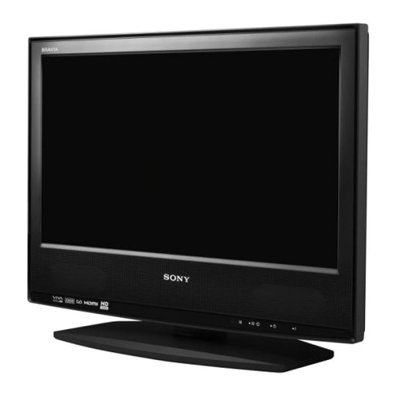 Sony BRAVIA KDL-20S40 Serie Mode D'emploi