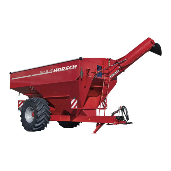 horsch Titan 34 UW Manuel D'utilisation
