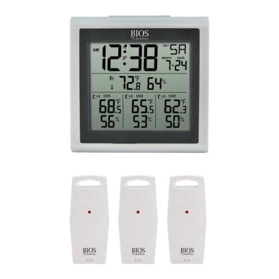 BIOS WEATHER 339BC Mode D'emploi