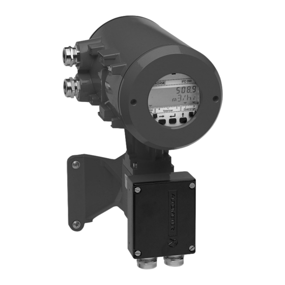 KROHNE IFC 090 F-EEx Notice De Montage Et D'utilisation