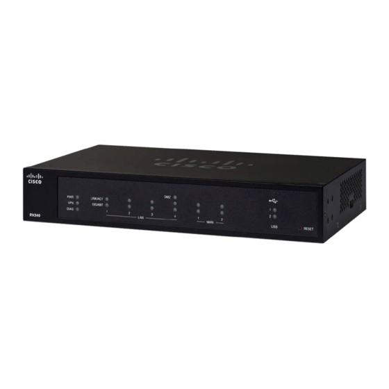 Cisco RV340 Guide De Démarrage Rapide