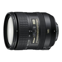 Nikon AF-S DX NIKKOR 16-85mm f/3.5-5.6 ED VR Manuel D'utilisation