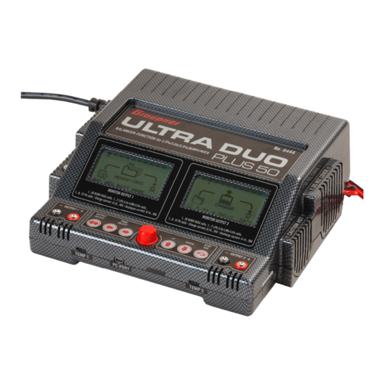 GRAUPNER ULTRA DUO PLUS 50 Instructions D'utilisation