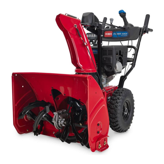 Toro Power Max 826 OHAE Guide De Démarrage Rapide