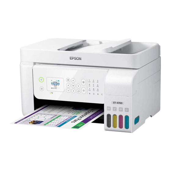 Epson ET-4700 Point De Départ