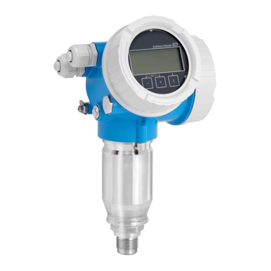 Endress+Hauser Micropilot FMR62 HART Instructions Condensées