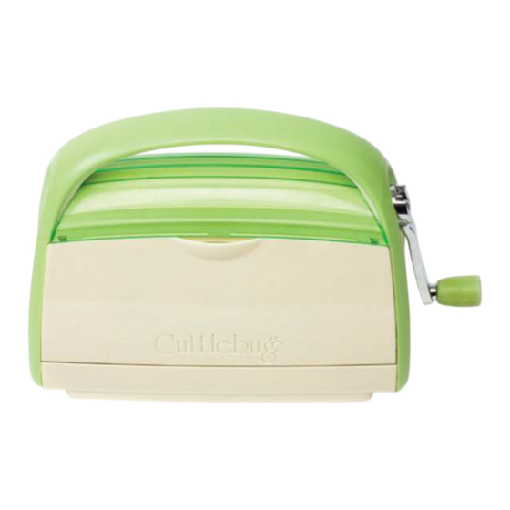 Cricut Cuttlebug Manuel De L'utilisateur