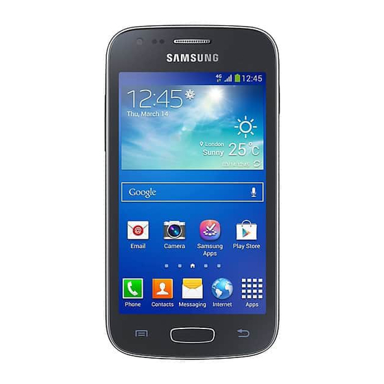 Samsung GT-S7560 Mode D'emploi