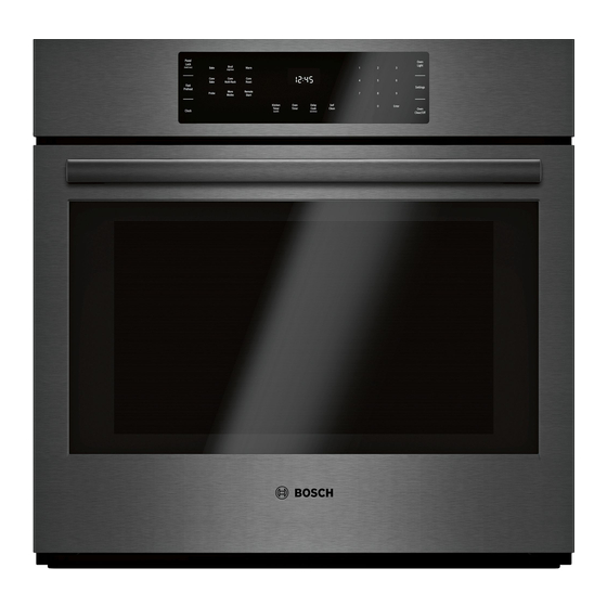 Bosch HBL8463UC Manuel D'utilisation Et D'entretien