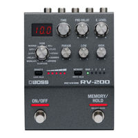 Boss RV-200 REVERB Mode D'emploi