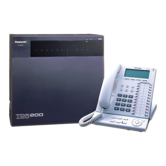 Panasonic KX-TDA100 Manuel Installateur