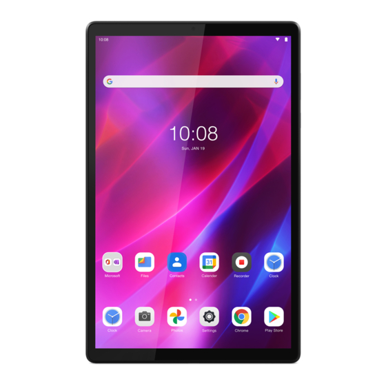 Lenovo Tab K10 Guide D'utilisateur