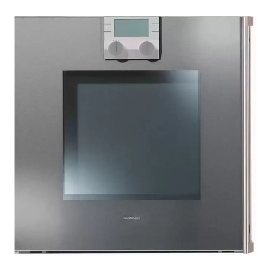 Gaggenau BO 221-111 CG Notice D'utilisation