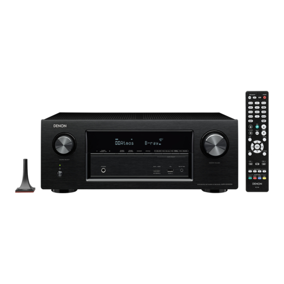 Denon AVR-X2300W Guide De Démarrage Rapide