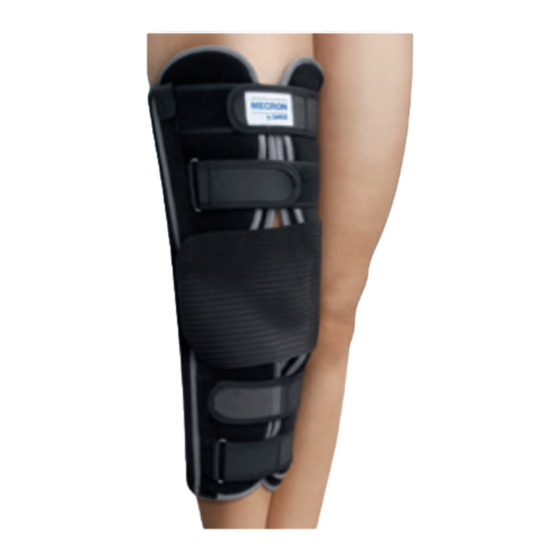 darco MECRON Knee Splints Mode D'emploi